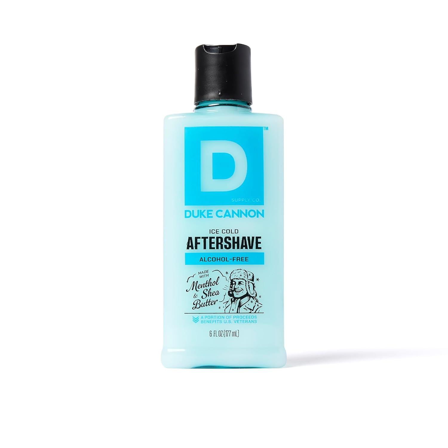 Duke Cannon Ice Cold Cooling After Shave Balm for Men - 6 fl oz - Alcohol-Free Post-Shave Balm for Men - Made with Menthol & Shea Butter
