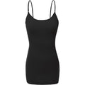 Bozzolo Women's Ladies Adjustable Spaghetti Strap Basic Long Cami Tunic Tank Top