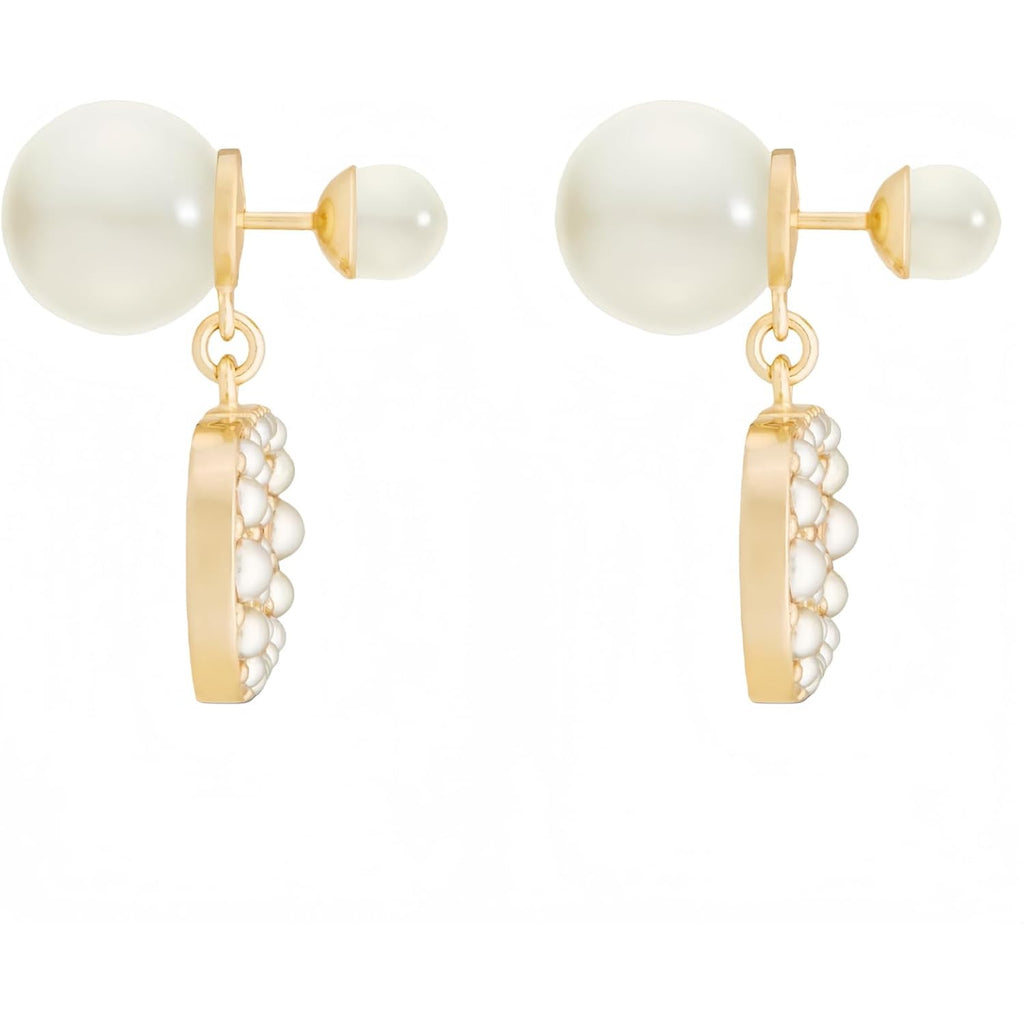 18K Gold Plated Copper Pearl Earrings Non Allergenic Birthday Gift Baroque Exquisite Jewelry Shining And lustrous Earrings For Women