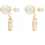 18K Gold Plated Copper Pearl Earrings Non Allergenic Birthday Gift Baroque Exquisite Jewelry Shining And lustrous Earrings For Women