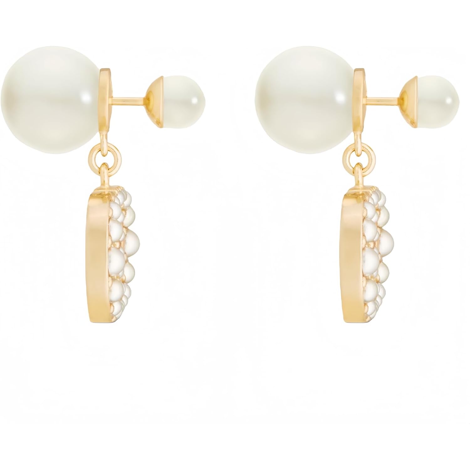 18K Gold Plated Copper Pearl Earrings Non Allergenic Birthday Gift Baroque Exquisite Jewelry Shining And lustrous Earrings For Women