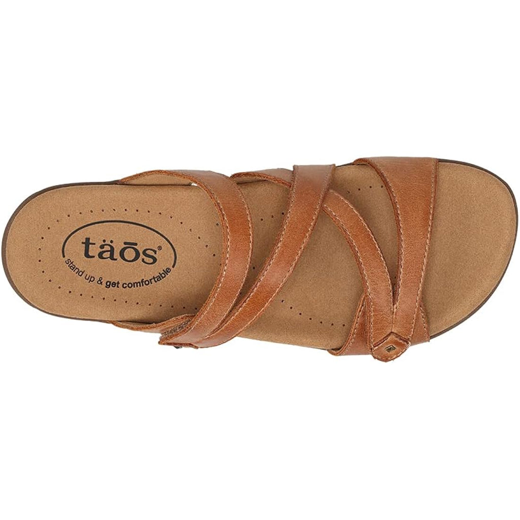 Taos Double U Premium Leather Women’S Sandal - Stylish Adjustable Strap Design With Arch Support, Cooling Gel Padding For All-Day Enjoyment And Walking Comfort