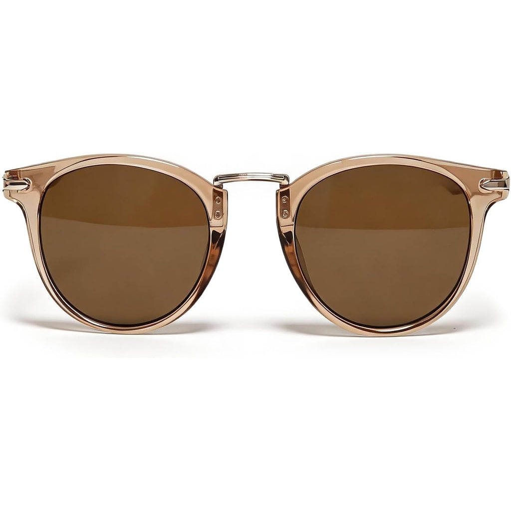 Visoone Classic Round Sunglasses For Women Men Retro Metal Bridge Uv400 Protection Dora