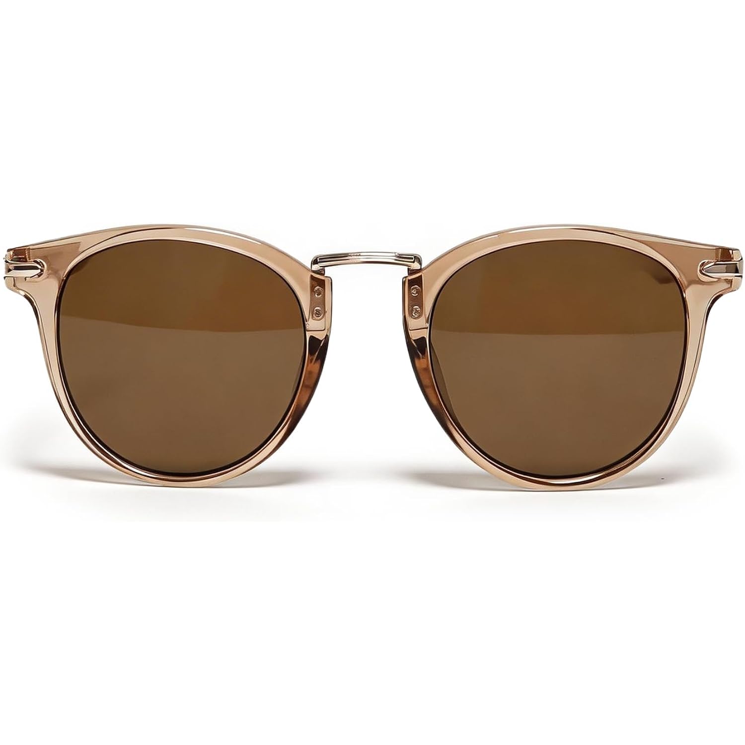 Visoone Classic Round Sunglasses For Women Men Retro Metal Bridge Uv400 Protection Dora