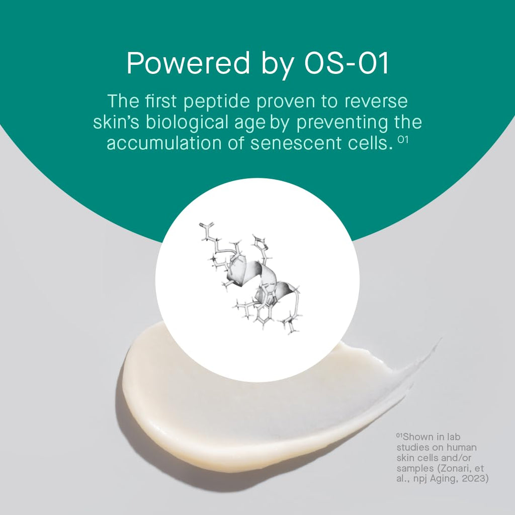 Oneskin Eye Os-01 Peptide Topical Supplement | Skin Longevity Age Reversal Eye Cream | Safe For Sensitive Skin, Fragrance-Free