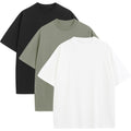Mens Oversized T-Shirts Fashion Loose Fit Crewneck Tshirt Streetwear Heavyweight Short Sleeve Gym Workout Tops