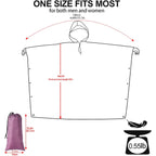 Hooded Rain Poncho For Adult, Waterproof Lightweight Raincoat For Hiking Camping
