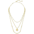Kendra Scott Medallion Triple Strand Necklace, Fashion Jewelry for Women