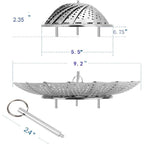 Vegetable Steamer Basket, Premium Stainless Steel Veggie Steamer Basket - Folding Expandable Steamers To Fits Various Size Pot Small By Sayfine (5.5" To 9.2")