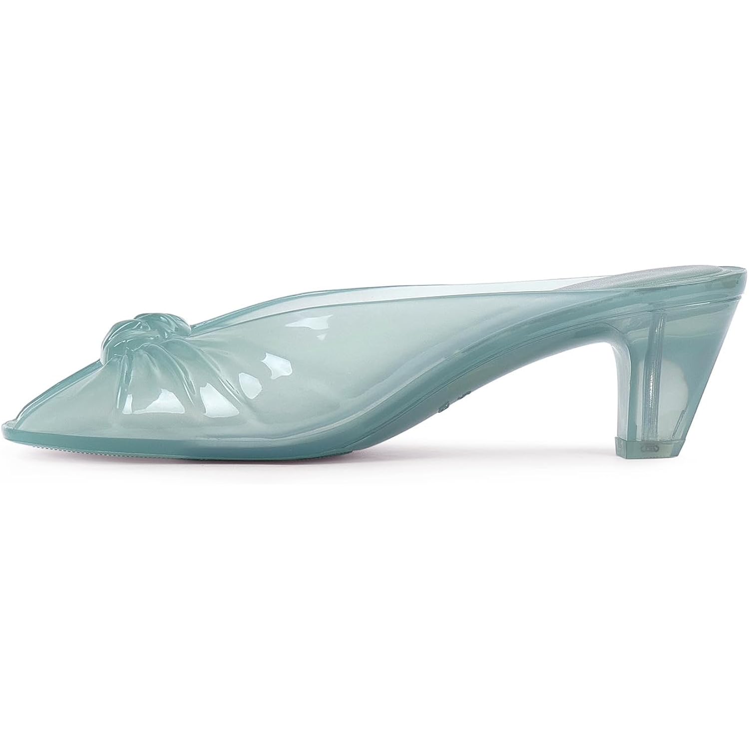 Jelly Sandals For Women Clear Sandals Jelly Shoes Women Kitten Heel Mules Open Toe Slide Pumps Dress Shoes Beach Summer Sandal Cute Comfortable