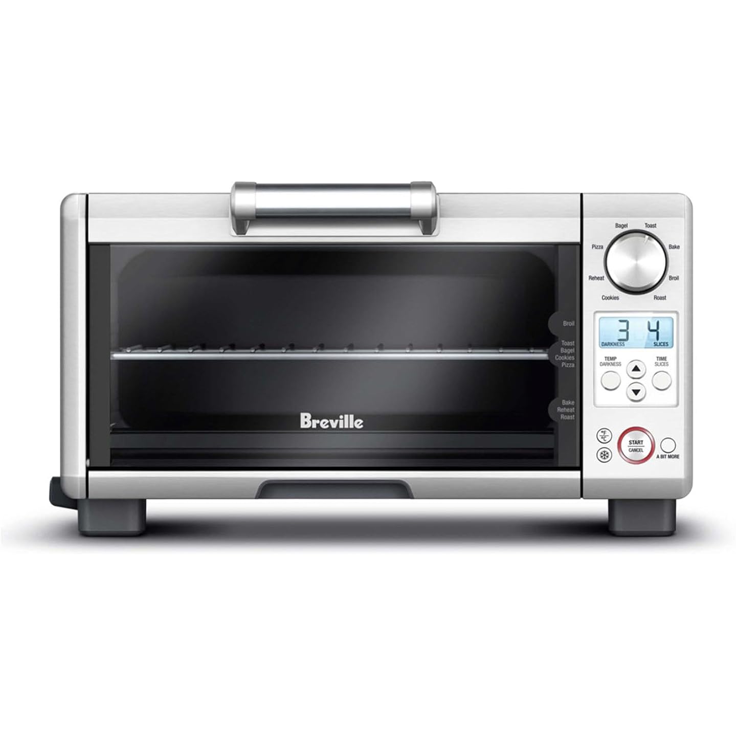 Breville BOV450XL Mini Smart Countertop Oven and Toaster Oven, Small, Brushed Stainless Steel