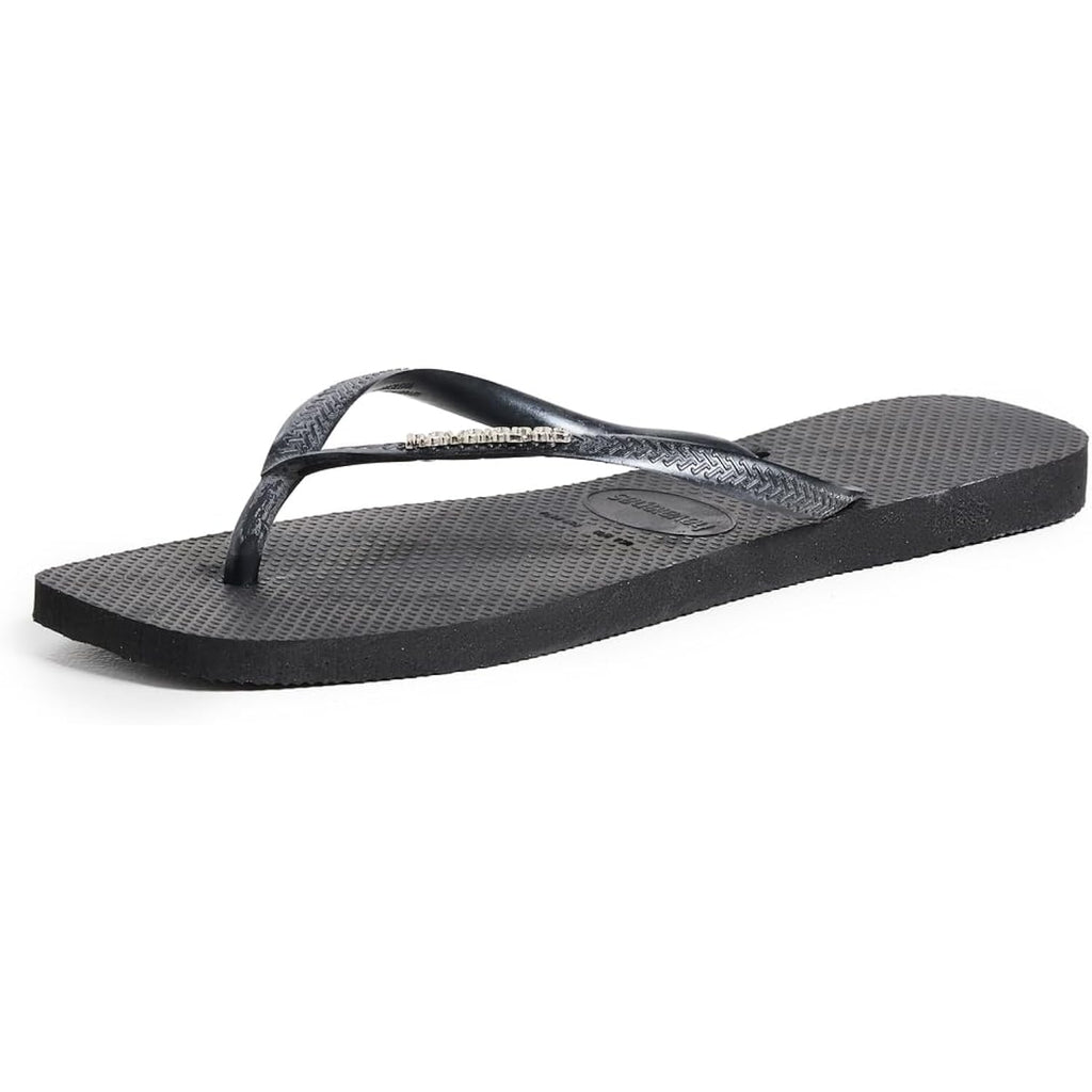 Havaianas Women'S Slim Square Logo Pop Up Flip Flops