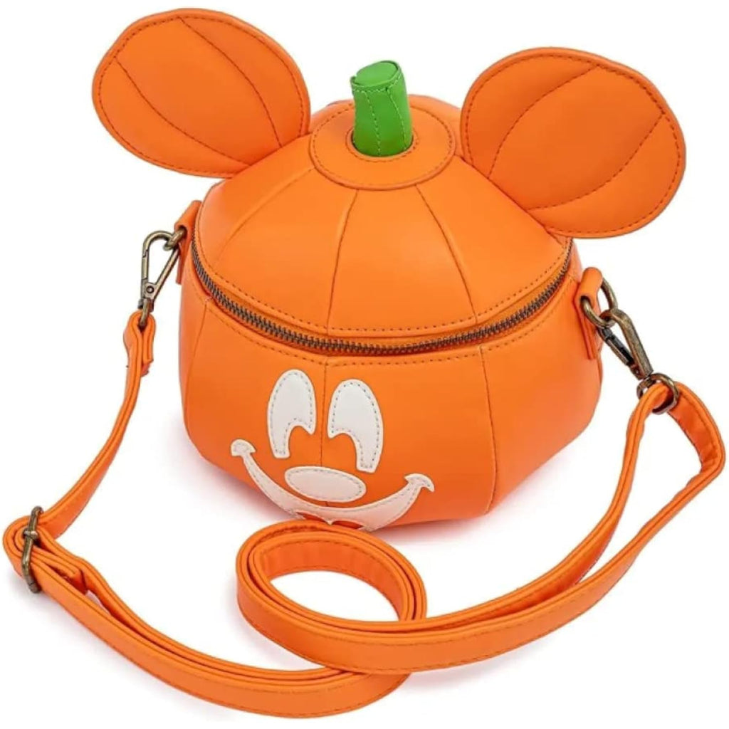 Loungefly Disney Mickey Mouse Mick-O-Lantern Halloween Crossbody Purse Bag