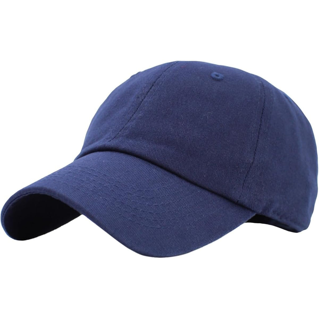 KBETHOS Classic Unisex Cotton Adjustable Low Crown Baseball Cap – Plain Dad Hat