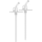 Thermos Replacement Straws For 12 Ounce Funtainer Bottle, Clear, 2 Count