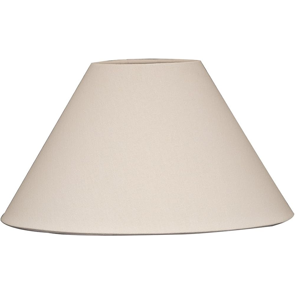 Royal Designs, Inc. Coolie Empire Hardback Lamp Shade, Hb-607-20Lneg, Linen Eggshell, 7 X 20 X 12