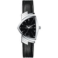 Hamilton Ventura Swiss Quartz Men'S Watch, 32Mm X 50Mm Stainless Steel Case, Swiss Made, Black Dial Analog Wrist Watch For Men, 50M Waterproof, Mineral Crystal