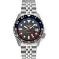 Seiko Automatic Watch For Men - 5 Sports Collection - Men'S Sport Watch, Stainless Steel, Gmt Hand - Water-Resistant 100M