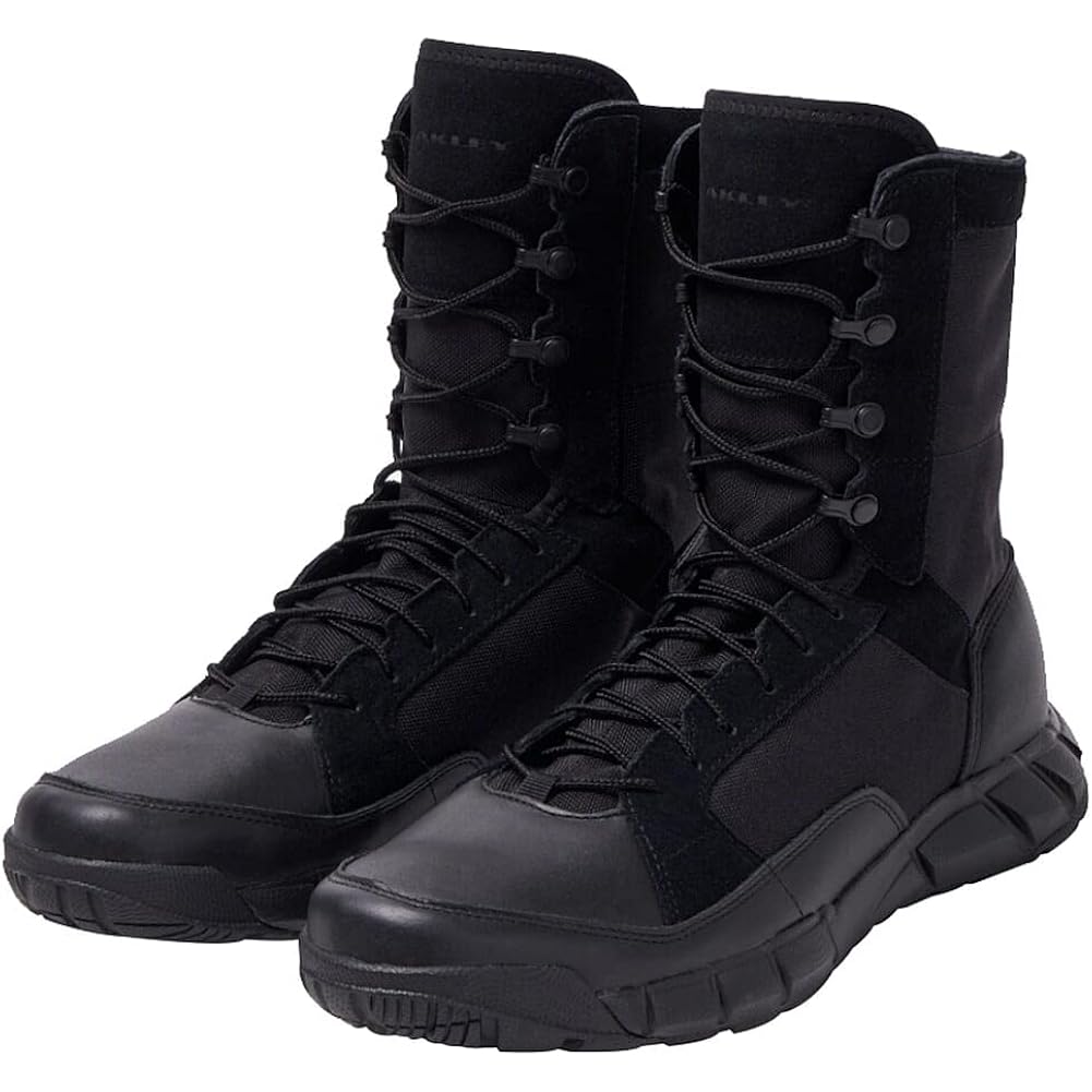 Oakley Tactical Boots,9-1/2,R,Blk,Plain,Men,Pr