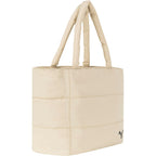 Puma Women'S Plush Soft Nylon Tote With Padded Straps, Zip Closure & Metal Logo Plaque