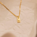 Initial Necklaces for Women 14K Gold Plated Letter Necklace Dainty Waterproof Pendant Necklace Personalized Gifts Trendy Gold Jewelry