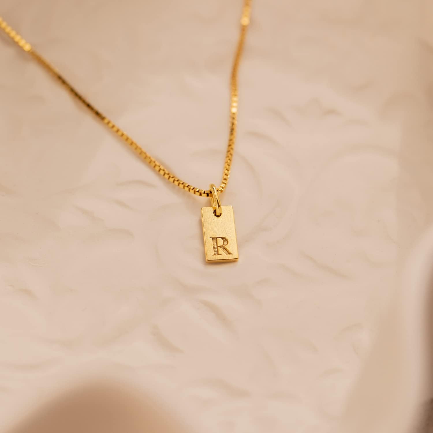 Initial Necklaces for Women 14K Gold Plated Letter Necklace Dainty Waterproof Pendant Necklace Personalized Gifts Trendy Gold Jewelry