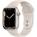 Apple Watch Series 7 (Gps, 41Mm) Starlight Aluminum Case With Starlight Sport Band, Regular (Renewed)