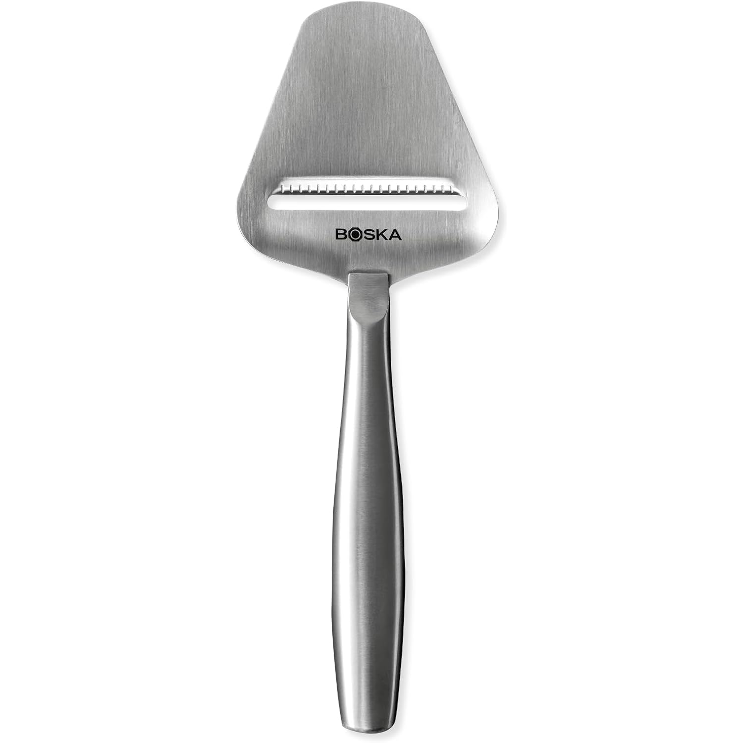 Boska Stainless Steel Cheese Slicer - Copenhagen For All Types Of Cheese - Multi-Functional Cheese Slicer - Handheld Slicer - Silver Non-Stick - Dishwasher Safe - For Kitchen Cooking