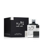 Lattafa 24 Carat White Gold – Fresh, Spicy, Woody – Eau de Parfum Spray Long-Lasting Fragrance for Unisex, 3.4 Ounce / 100 ml