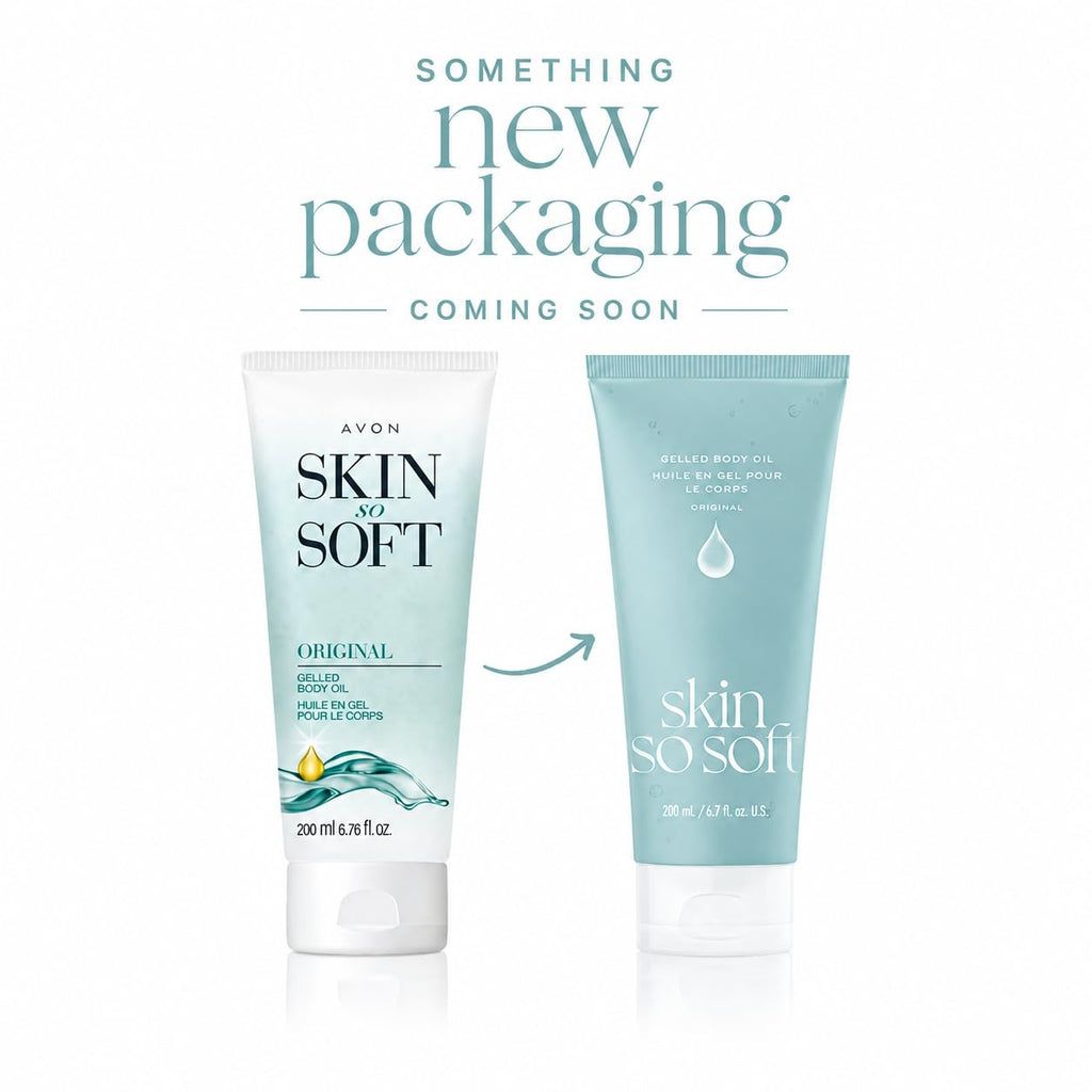 Avon Skin So Soft Original Gelled Body Oil With Jojoba Oil – 24-Hour Hydration, Body Moisturizing Gel For Dry & Sensitive Skin – 6.76 Fl. Oz New Packaging Coming Soon