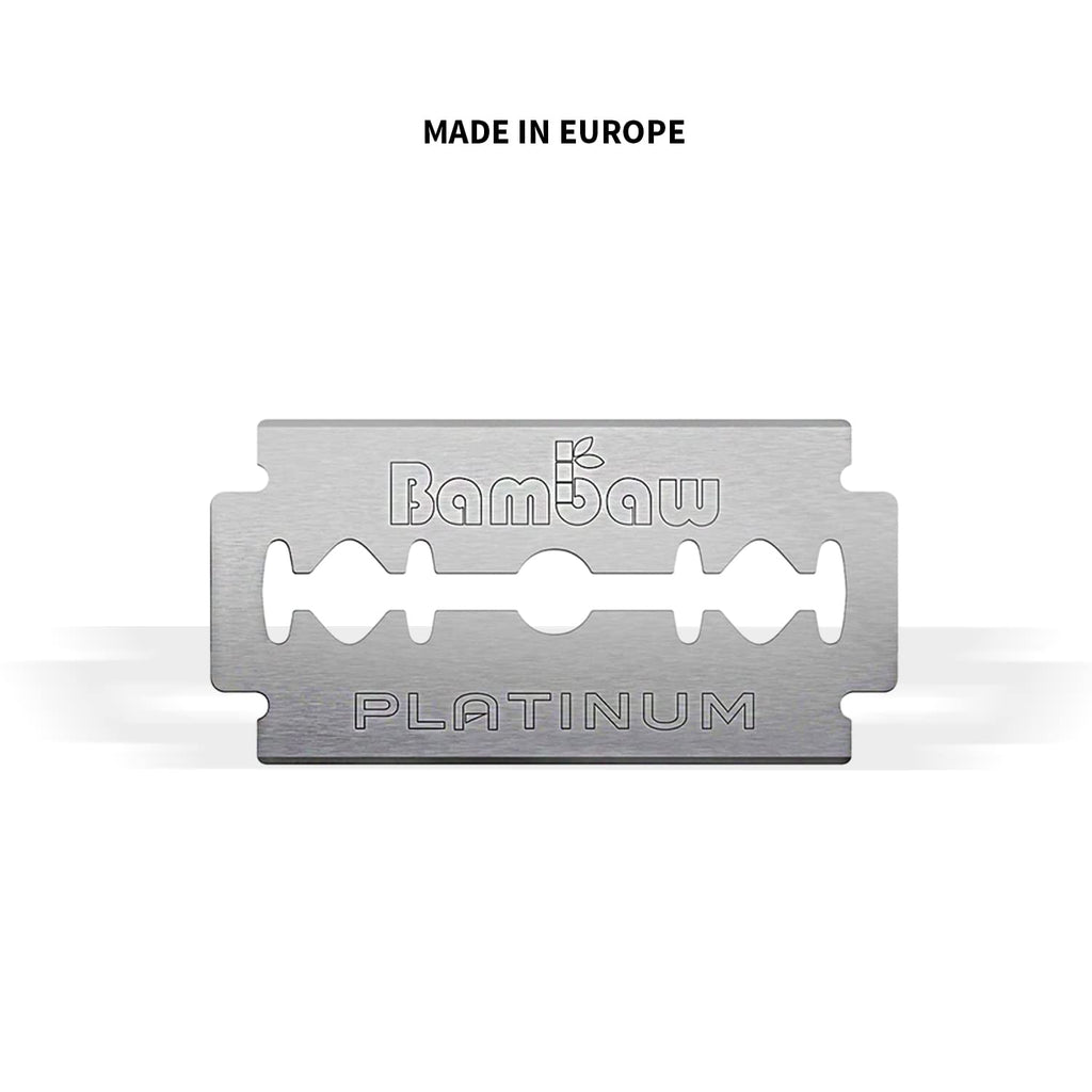 Bambaw – Double Edge Safety Razor Blades, Swedish Stainless Steel Razor Blades Refills – 60 Count