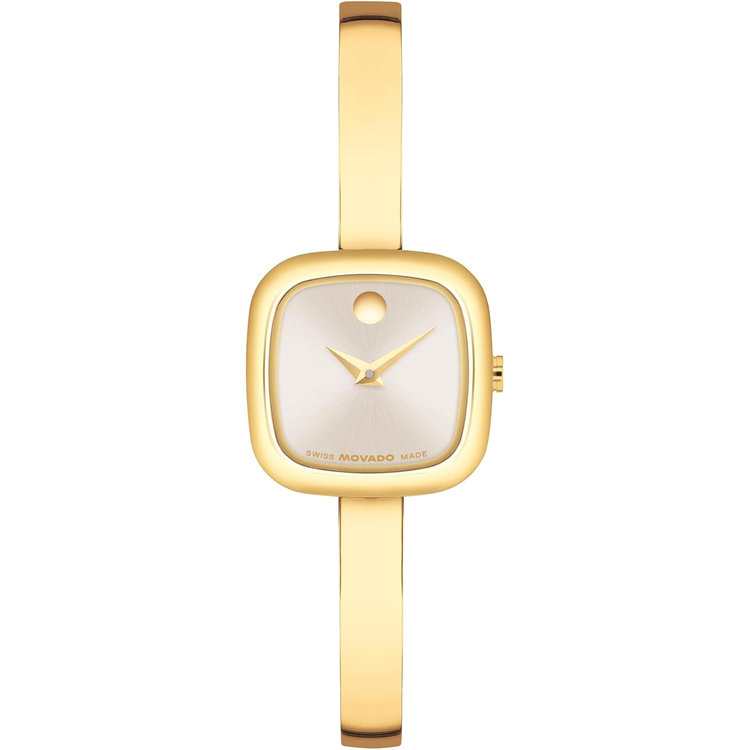 Movado Women'S Museum Bangle Watch – Swiss Quartz – 21 Mm Case – Classic Stainless Steel Bracelet – Gift For Her