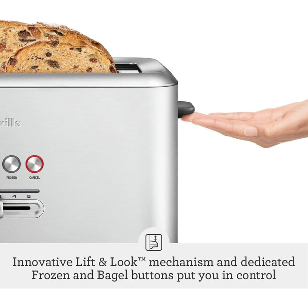 Breville Bta730Xl Bit More Toaster, 4 Slice, Brushed Stainless Steel