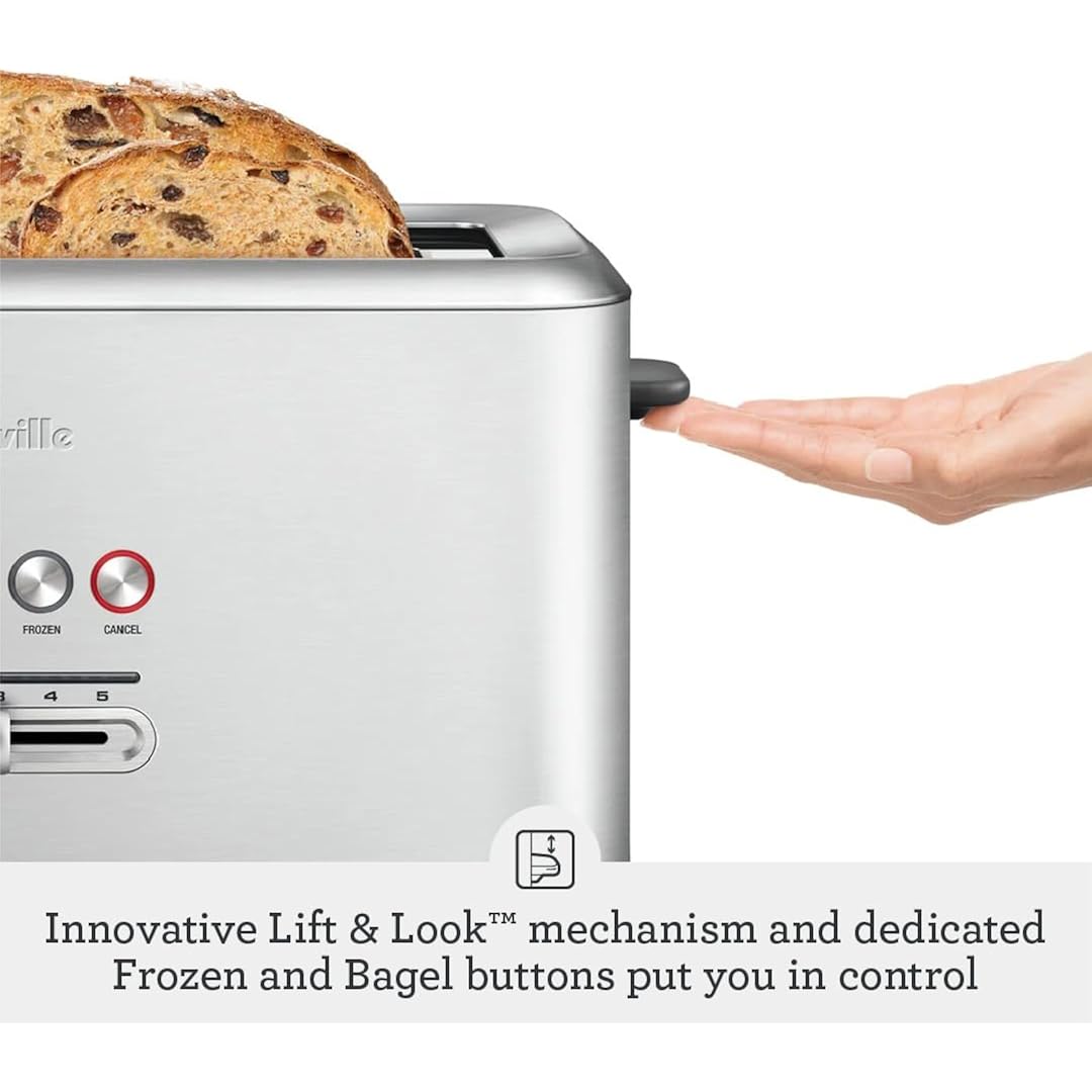 Breville Bta730Xl Bit More Toaster, 4 Slice, Brushed Stainless Steel