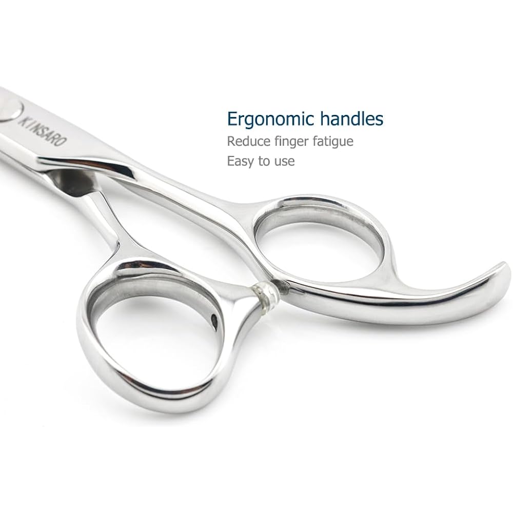 Professional Hair Cutting Scissors Barber Hair Shears Haircut 6 Inch 440C Haircut Shears Hairdresser Scissors Kinsaro For Hairdresser Barber Or Home Use