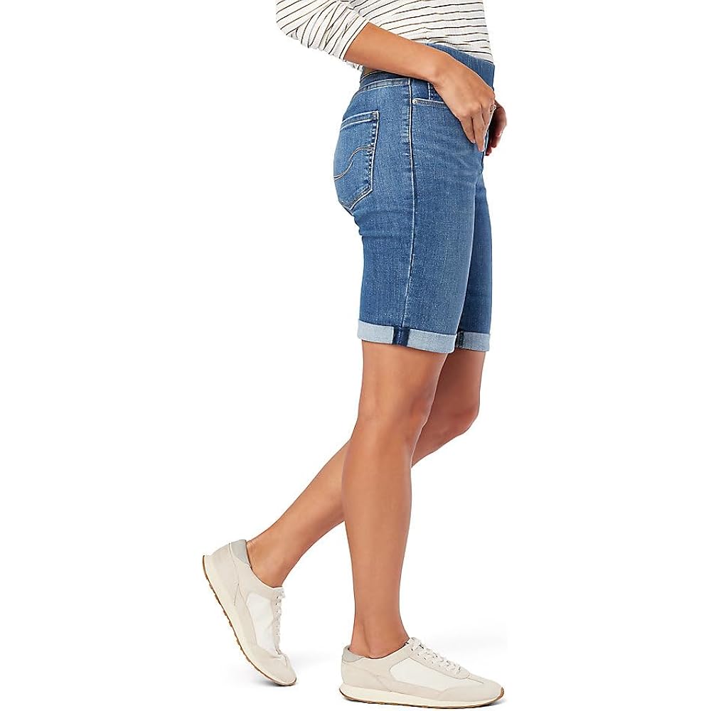 Levi Strauss Signature Gold Women's (Obsolete) Totally Shaping Pull on Bermuda Shorts (Available in Plus Size)