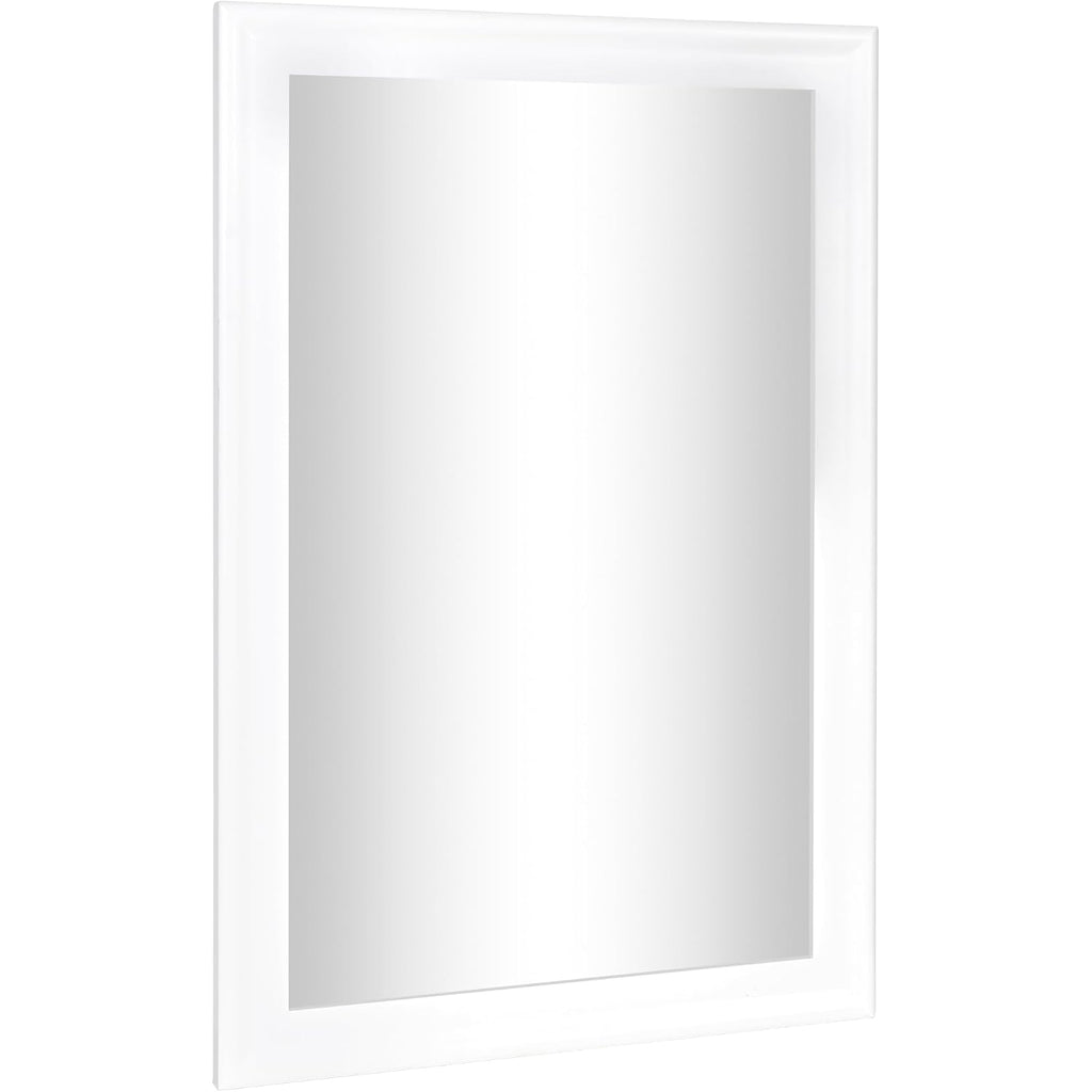 Culer White Wall Mirror For Bathroom,Rectangle Rustic 24 X 36 Inch Hanging Vanity Mirrors With Wood Grain Pattern For Living Room,Bedroom,Entryway (24X36 Inch, White)