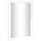 Culer White Wall Mirror For Bathroom,Rectangle Rustic 24 X 36 Inch Hanging Vanity Mirrors With Wood Grain Pattern For Living Room,Bedroom,Entryway (24X36 Inch, White)