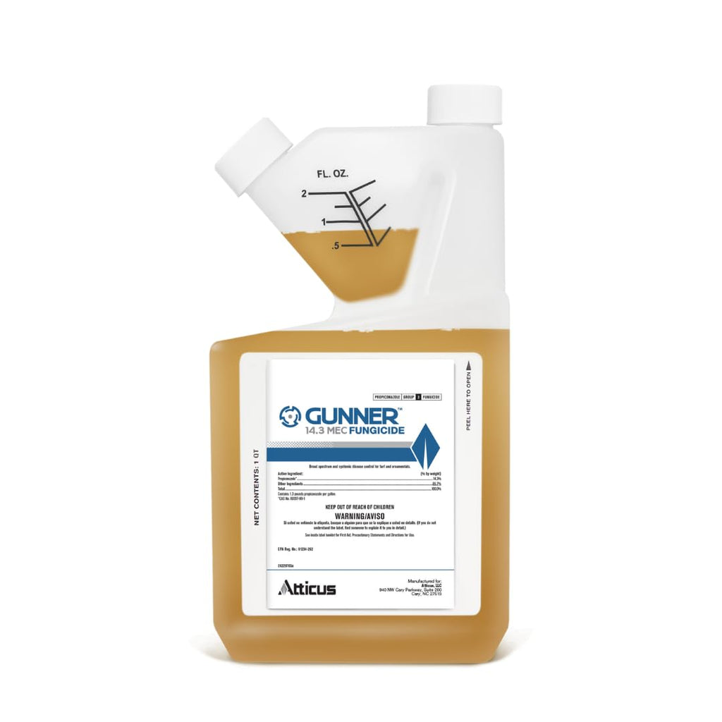 Atticus Gunner 14.3 Mec Propiconazole Fungicide (32Oz) - Protect Your Lawn | Plant And Lawn Fungus Control, Brown Patch, Dollar Spot, Blights, Powdery Mildew, Anthracnose, Botrytis, Rust, Patch And More