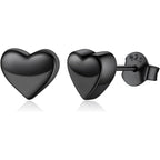 ChicSilver 925 Sterling Silver Stud Earrings Hypoallergenic, Dainty Simple Heart/Star/Moon/Lightning/Butterfly Earrings for Women with Gift Box