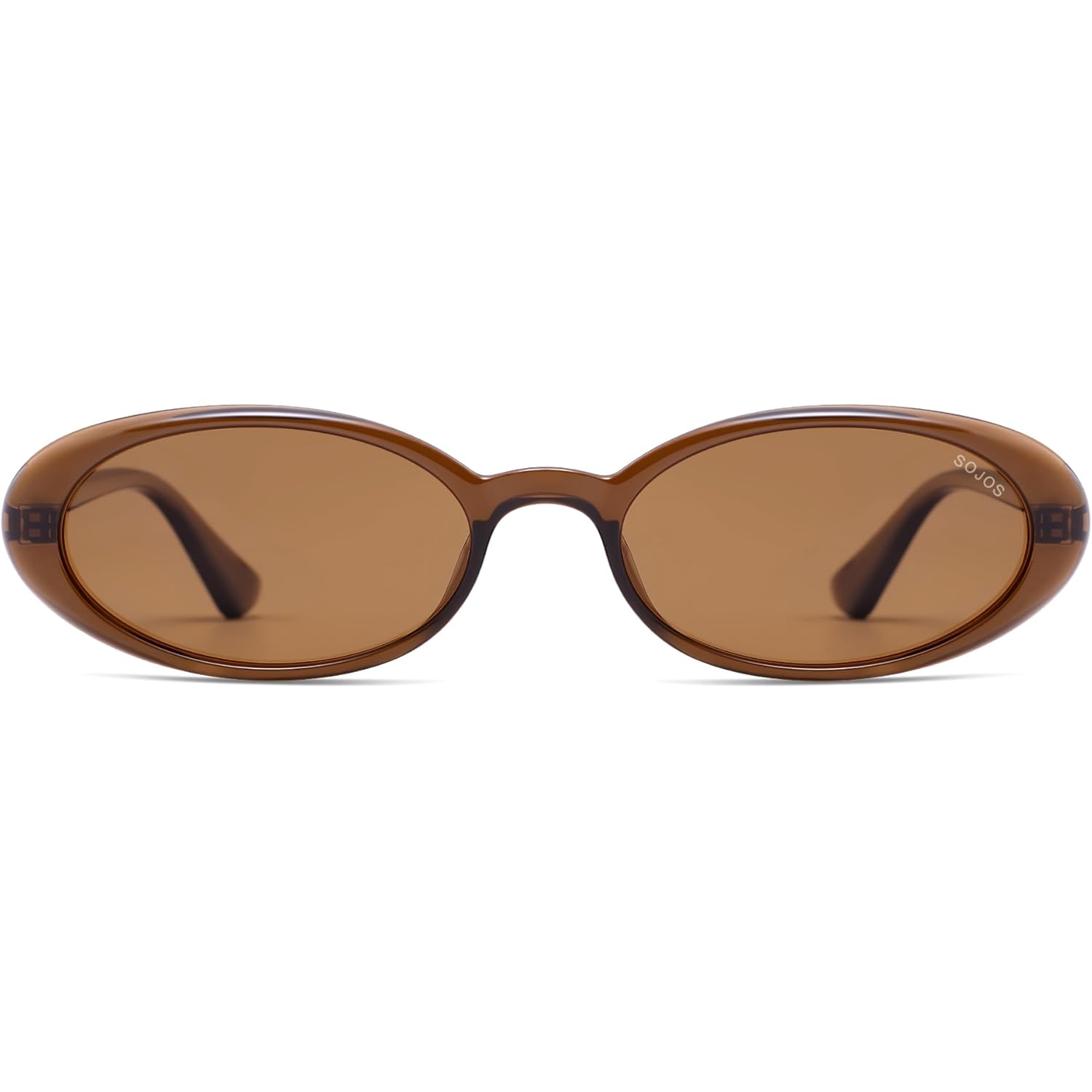 SOJOS Polarized Oval Sunglasses for Women, Chic 90s Vintage, UV400 Lightweight Retro Frame Sunnies SJ2676