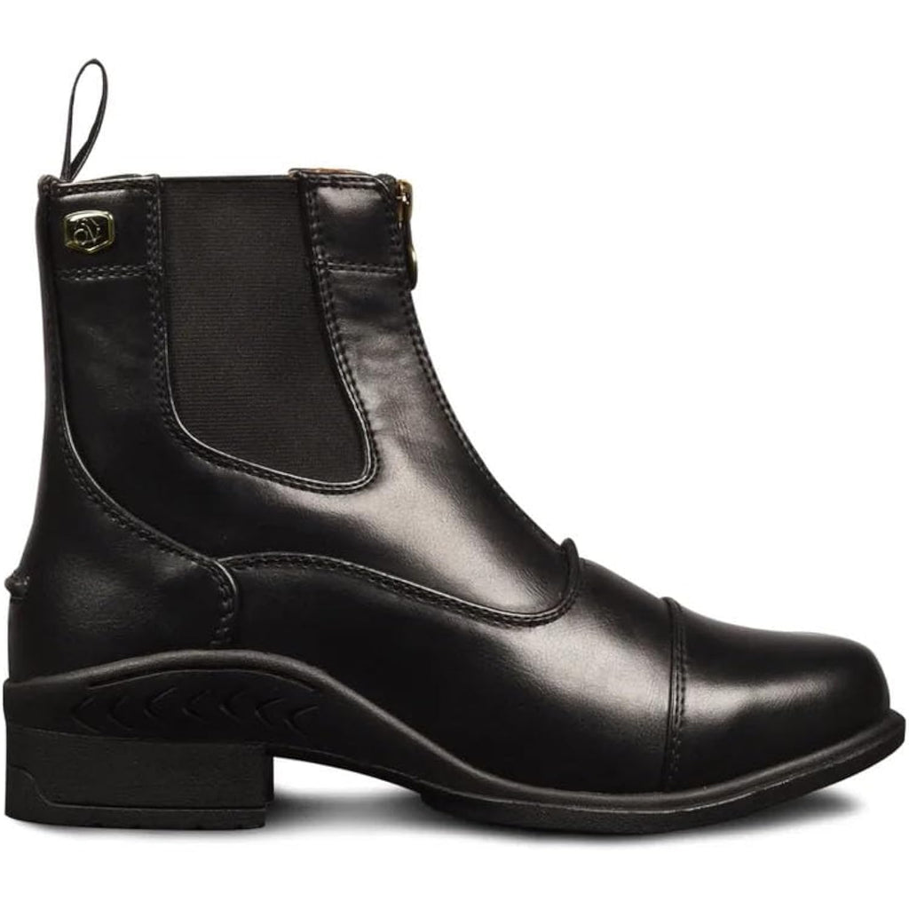 Ovation Women'S Lightweight Stylish Equestrian Horse Riding Ankle Length Synthetic Vega Leather Quantum Zip Paddock Boots