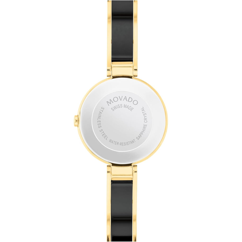 Movado Moda Women'S Watch - Swiss Quartz 2H Movement, Plated Stainless Steel, Adjustable Bangle - 3 Atm Water Resistance - Luxury Fashion Timepiece For Her - 24Mm