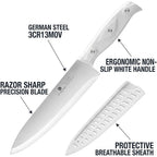 3Pcs Chef Knife, Ultra Sharp Kitchen Knife, High Carbon Stainless Steel Chef Knife Set
