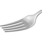 Amazon Basics Stainless Steel Dishwasher Safe Dinner Forks with Scalloped Edge, Well-Balanced Weight, Silver, Pack of 12