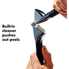 Oxo Good Grips Heavy Duty Garlic Press, Die-Cast Zinc, Black