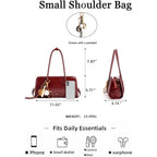 Women'S Shoulder Bag, Spacious Multi Pocket Bag, Women'S Crossbody Bag, Fashionable Handbag, Top Handle, Shoulder Bag