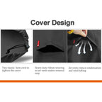 Gas Fire Pit Cover Square 32"L X 32"W X 24"H,Waterproof 600D