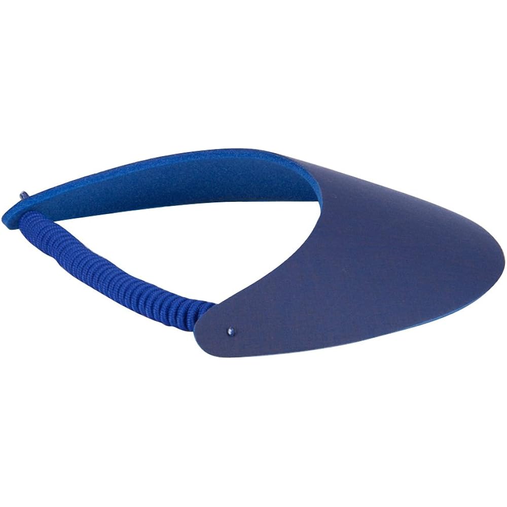 Otto Caps Fabric Foam Sun String Visor, Royal