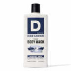 Duke Cannon Supply Co. Thick High Viscosity Body Wash - 3X Thicker, Cleansing Shower And Bath Gel, Mineral-Enriched Body Wash For Men - Sandalwood + Lavender - Mens Body Scrub - Midnight Swim (18 Oz)
